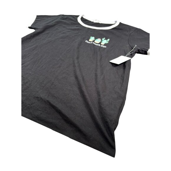 Cactus Graphic Ringer Tee "Cant Touch This" By Streetwear Society L - Picture 11 of 11